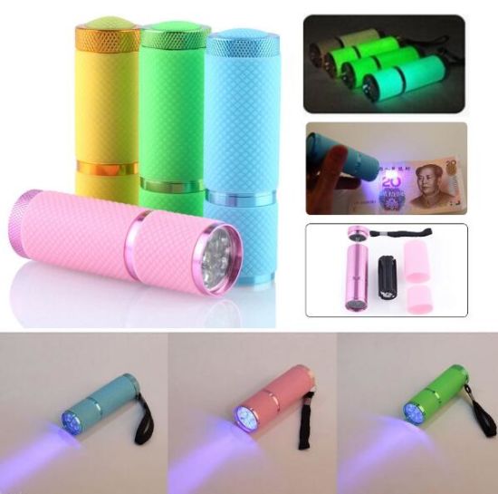 Hot-Energy-Saving-Portable-Multifunction-UV-Ultra-Violet-9LED-Flashlight-Backlight-Torch-395nm-with-